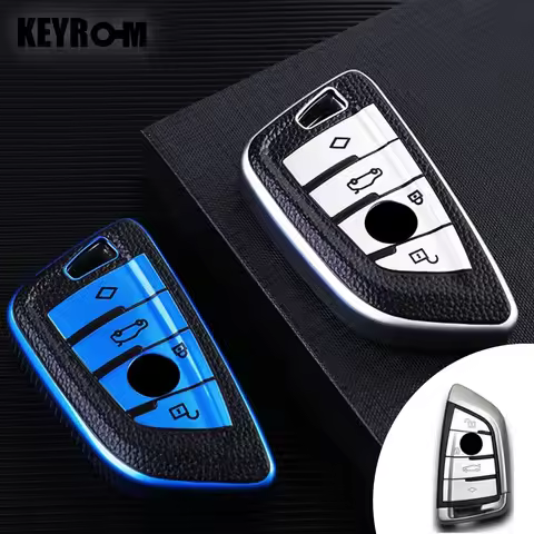 For BMW F30 F11 X3 F25 Serie 1 E39 X4 G20 X5 G05 F40 X6 F44 216 X1 G30 320i Leather Car Key Case Ful
