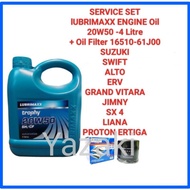 (O/F 16510-61J00 +LUBRIMAXX 20W50-4L ENGINE OIL) SUZUKI SWIFT ALTO ERV GRAND VITARA JIMNY SX 4 LIANA