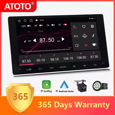 ATOTO 9" inch Android 2Din Car Stereo Bluetooth GPS Full Touch Screen CarPlay Android Auto 2 Din Car