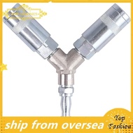 [TopFashion] Air Hose Fitting 1/4 Inch BSP Air Hose Compressor Fitting Quick Release Y Type Distributor Connector Air Pipe Fitting