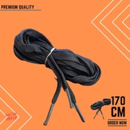 HITAM 170cm Long Flat Black Shoelaces Export Quality Premium Shoelace
