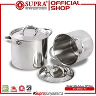 SUPRA STOCK POT 20QT 19 LITER STAINLESS STOVE POT THICK ANTI-RUST ORIGINAL COOKING POT