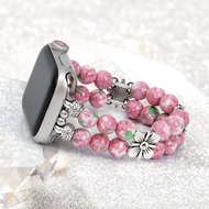 Compatible for Apple Watch Strap Watch Beaded Bracelet Strap I-Watch