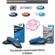 TOYOTA HILUX VIGO KUN26 3.0 FRONT DISC BRAKE PADS BENDIX METAL KING DB2221MKT / GENERAL CT DB2221GCT