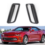 2x Black Fog Light Cover Hood Frame Shade For Chevy Camaro ZL1 RS 1LT 2016-2019