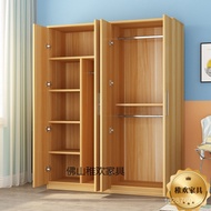 Storage Assembly Solid Wood Household Simple Storage Cabinet Panel Bedroom Wardrobe Large Closet Ren
