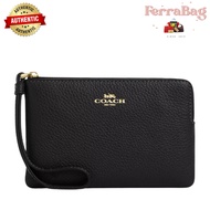 Coach Corner Zip Wristlet