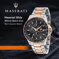 Maserati Sfida 44mm Black Dial Men's Quartz Watch