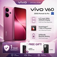 [READY STOCK] vivo V60 5G Smartphone (16GB+256GB) | 50MP ZEISS Telephoto Camera | 6500mAh Battery | 