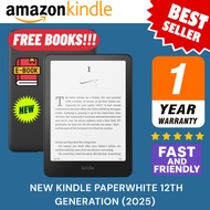 Amazon Kindle Paperwhite 12th Generation (2025 model) 7" glare-free display and weeks battery life