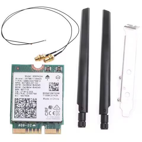 1730Mbps for Intel 9560NGW Dual Band 2.4G/5Ghz Wireless Desktop Kit Bluetooth-com5.0 802.11AC for M.