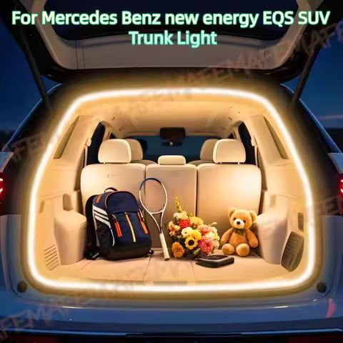 Benz For Mercedes new energy EQS SUV Trunk Light modification light Atmosphere lights White warm whi