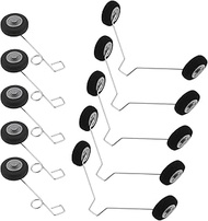 Briny River 5 Pair Front and Rear RC Plane Wheels Compatible with Foam Fighter F22 Su27 HW33 Radio R