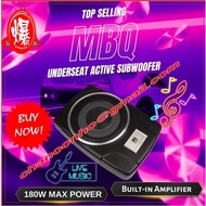 Underseat Subwoofer MBQ Car Speaker Kereta Built-In Amplifier Active Subwoofer Car UnderSeat Super S
