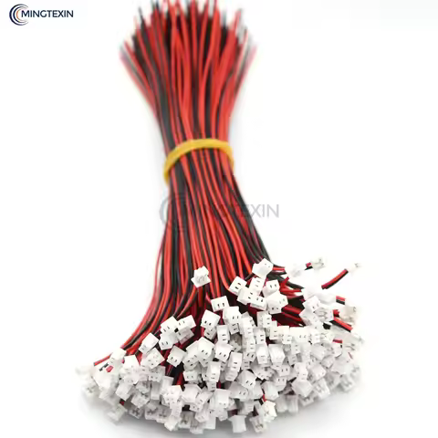 1pcs JST 1.25 Connector Wire Cable SH 1.25MM Pitch 2pin Electronic Wire Single End Length 50MM 100MM