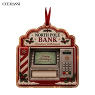 CS.B Acrylic Cash Gift Pendant, Unique Sock Shaped Money Holder Decor For Christmas, Durable Reusabl