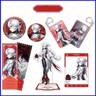 11111 Genshin Impact Arlecchino badge Acrylic Plate Holder Liuma ticket stub Flowing Sand Keychain G