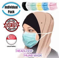 ★3-Ply Headloop / Hijab / Earloop★ BFE 95% Disposable Surgical Face Masks ★ Ready Stocks in SG