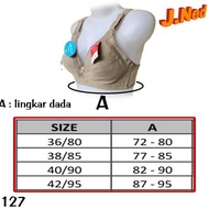 AI164 - J127 Sorex Bra Without Foam Without Wire Large C Cup Size 36 - 42 Two Hooks