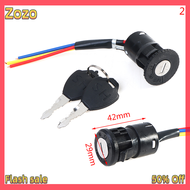 Zozo ✨Ready Stock✨ ล็อคไฟฟ้าสำหรับจักรยานไฟฟ้าสกู๊ตเตอร์ไฟฟ้าสวิตช์กุญแจจุดระเบิดอเนกประสงค์