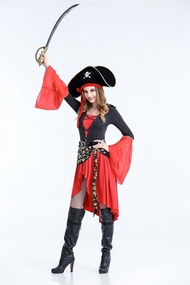 🇹🇭สินค้าอยู่ไทย🇹🇭 🔥 CP253 ชุดโจรสลัดหญิง ไพเรทออฟเดอะแคริบเบียน แจ็ก สแปร์โรว์ Dress for Girl Pirate