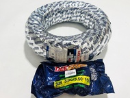 ยางนอกชาลี 120/70/10 D821+ยางใน 300-350 ขอบ 10 A21+A25