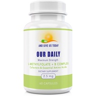 Our Daily Vites L-Methylfolate B Complex Cofactors & Essential Amino Acids (2.5mg) - Active Folate, 