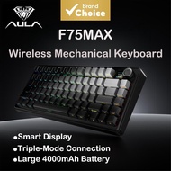 Aula F75MAX Wireless Mechanical Keyboard - Hot-Swappable RGB Backlit Bluetooth/2.4G/USB-C Triple Mod