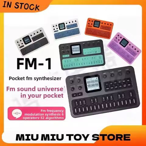 M-Vave Fm-1 Portable Fm Synthesizer 6-Operator 32-Algorithm 128 Presets Built-In Speaker Bluetooth M