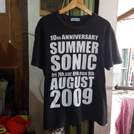 kaos tshirt vintage summer sonic