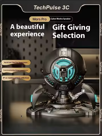 New GravaStar Sound System Mars Bluetooth Speaker Desktop E-Sports Mecha GravaStar Design Consumer E