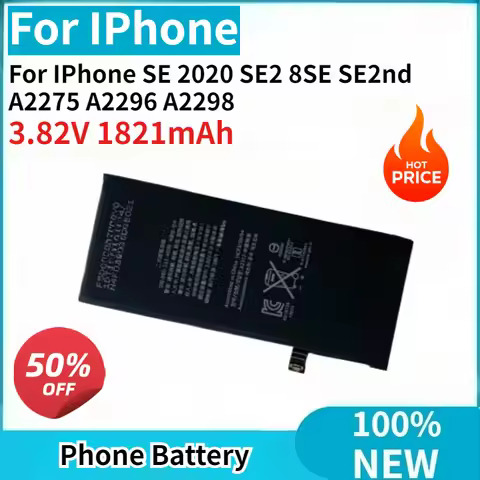 High Capacity 100% New 3.82V 1821mAh Mobile Phone Battery for IPhone SE 2020 SE2 8SE SE2nd A2275 A22