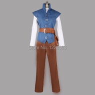 Free Shipping Tangled Flynn Rider Costume Cosplay