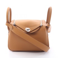【二手】愛馬仕 HERMES Lindy Mini Verso 肩背包 Camel Celeste Camel/Celeste 其他 Lindy Mini Verso Camel/Celeste