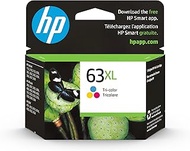 HP 63XL Tri-Color High-Yield Ink Cartridge | Works with Printer Series: DeskJet 1112, 2130, 3630; En