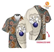 Bowling Mandala Custom Name CASUAL HAWAIIAN Shirt, Size XS-6XL, Style Code59