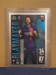 2023-24 Topps Match Attax UEFA Club Competitions Playmaker Neymar Jr. PSG Insert Card 尼馬巴黎聖日耳門歐聯特卡