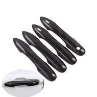 Halloween Carbon Fiber Car Door Handle Bowl Cover Sticker Trim For Toyota Prius 50 2016 2017 2018 20