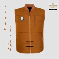 jaket rompi inter Milan/jaket rompi pria terbaru 2022/jaket rompi polos warna kuning/jaket rompi teb