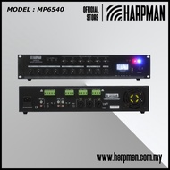 HARPMAN MP6540 400W 6 ZONE 5 MIC INPUTS MIXING AMPLIFIER with USB / BLUETOOTH