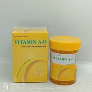 Vitamin A-D Bottle Of 100 Eye Supplements And Enhances Calcium Absorption