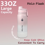 HOLOFLASK Tumbler 20oz/27oz/33oz Sports Water Bottle Hot and Cold Drinking Flask Thermos Outdoor Cup