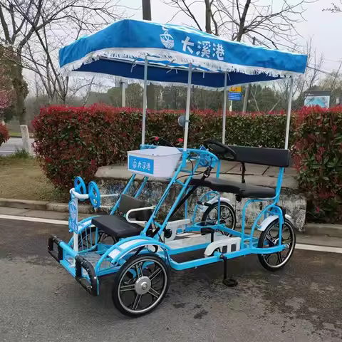 Colorful Lover Park Quadricycle/tandem Bike for Sale/ Mountain Bike Tandem Bike