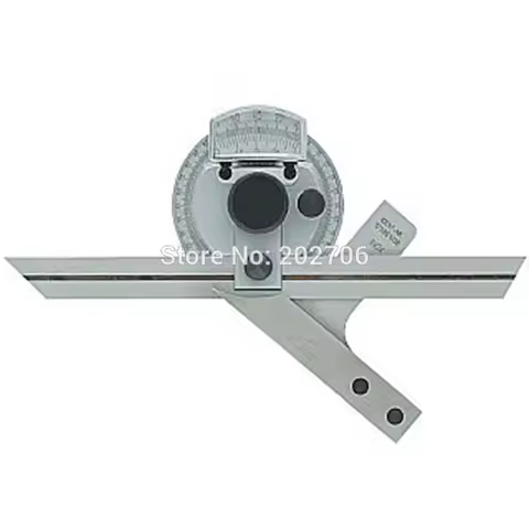 360degree Universal Bevel Protractor Angle Finder Angular Dial Ruler Goniometer with 300mm Blade Mea
