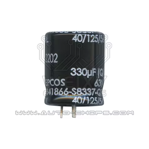 330uf 63V 3PIN capacitor use for automotives ECU
