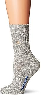 Arizona Soft Footbed Leather Sandal (Medium, Gray/White)