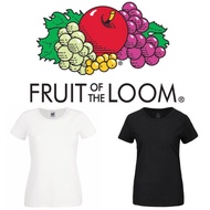 Authentic Fruit of the Loom Ladies Plain T-Shirt
