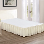 Bed Skirt with Bed Surface Matress Cover Twin Full Queen King Size 35cm Height Home Ho Use Grey White Beige Bed Cover