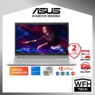 ASUS A409J-ABV168TS Laptop - 14 Inch /Intel Core i3-1005G1 /4G D4/256GB SSD/ Home &amp; Student/ Transparent Silver Notebook
