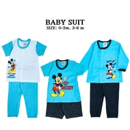 Anakku Disney Baby Boy Suit Set 💕 Set Baju Bayi Lelaki (Long Slv/ Short Slv+Pants)